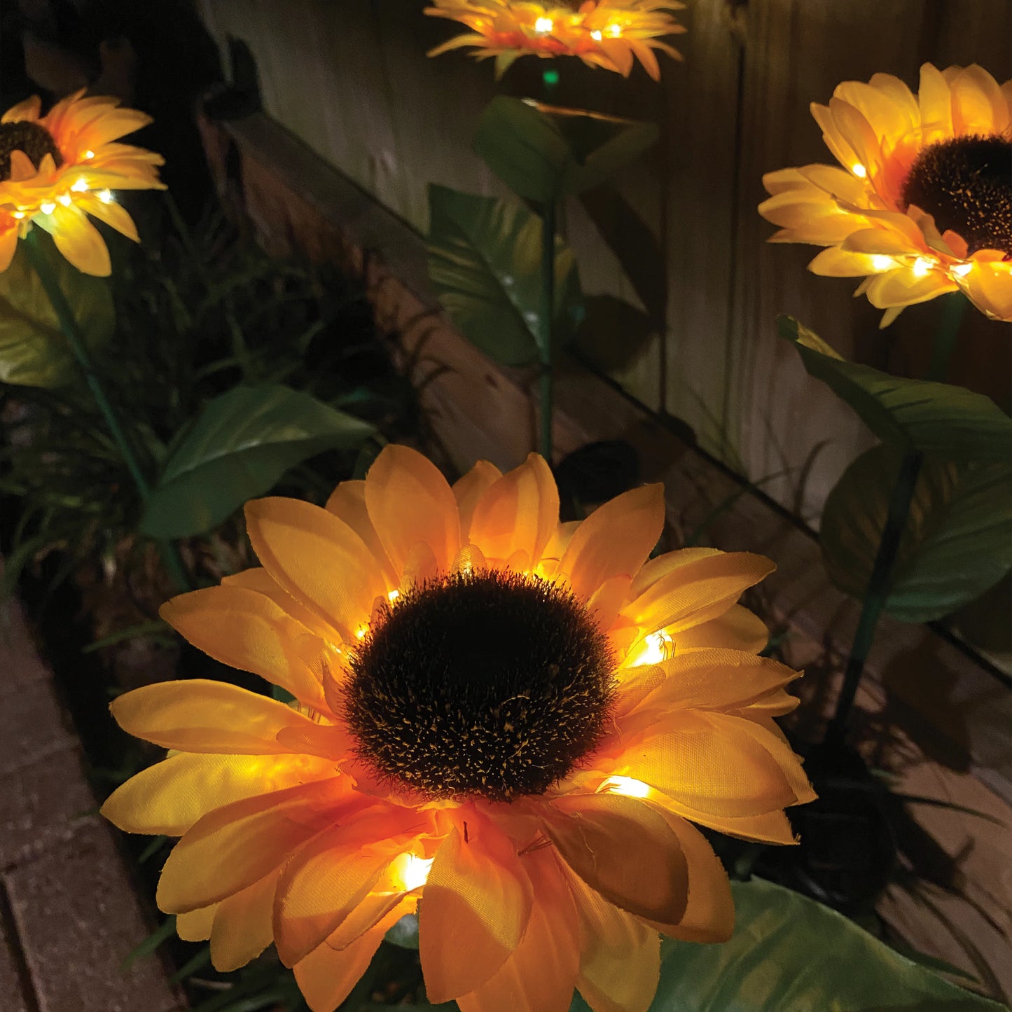 Eco-Friendly Illuminating Solar Sunflowers Set